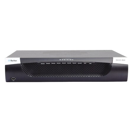Raritan 64 PORT KVM OVER IP SWITCH, 4 REMOTE USERS, DVI LCAL PORT DKX3-464